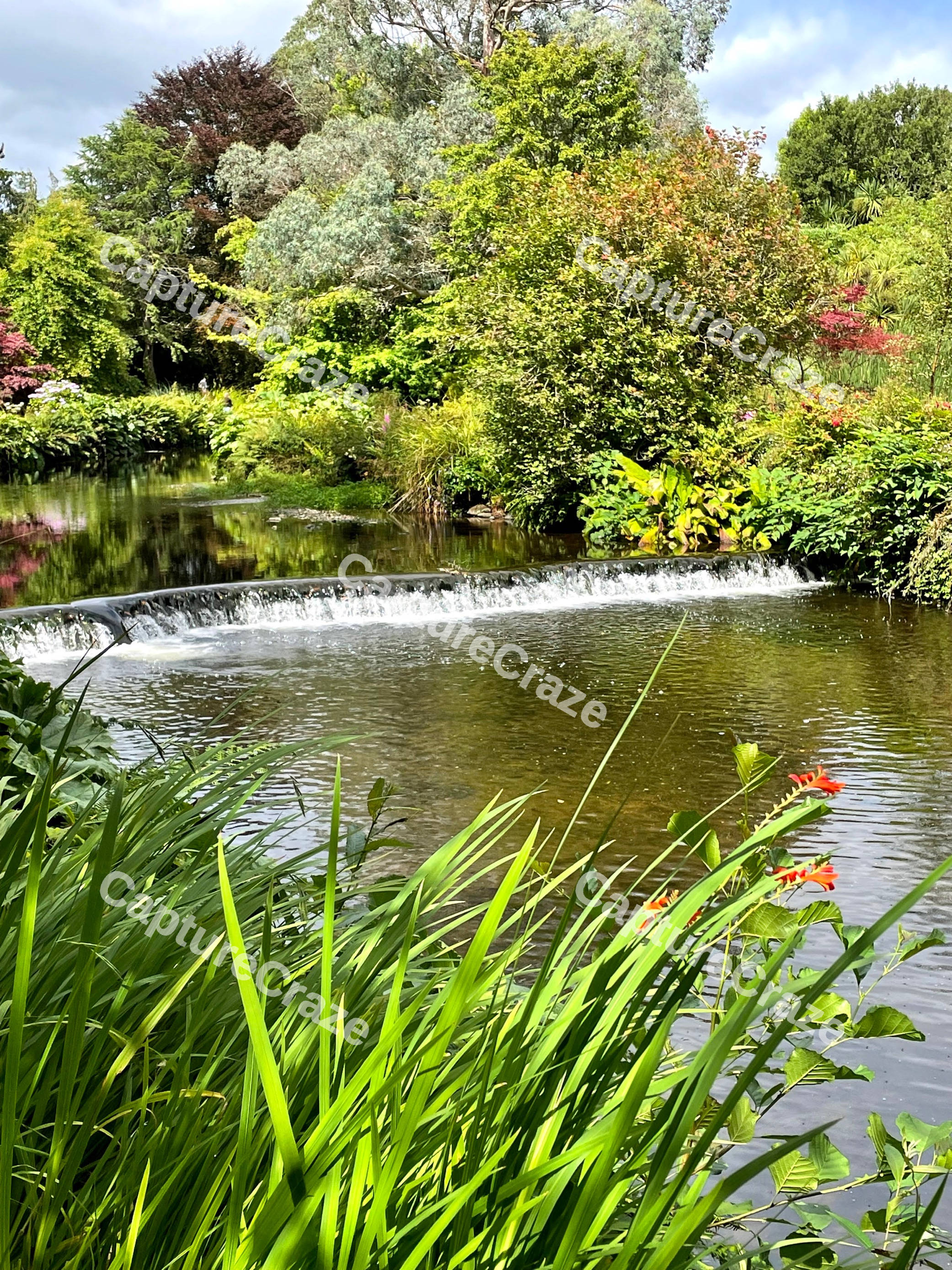 Lake With Small Waterfall